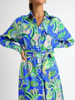 Woman SHEIKE Balearic Sea Linen Shirt Dress