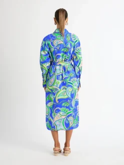 Woman SHEIKE Balearic Sea Linen Shirt Dress