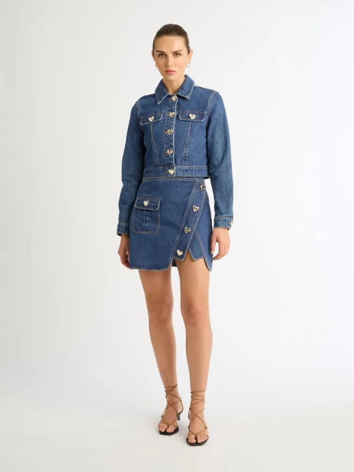 Woman SHEIKE Heart Republic Denim Skirt